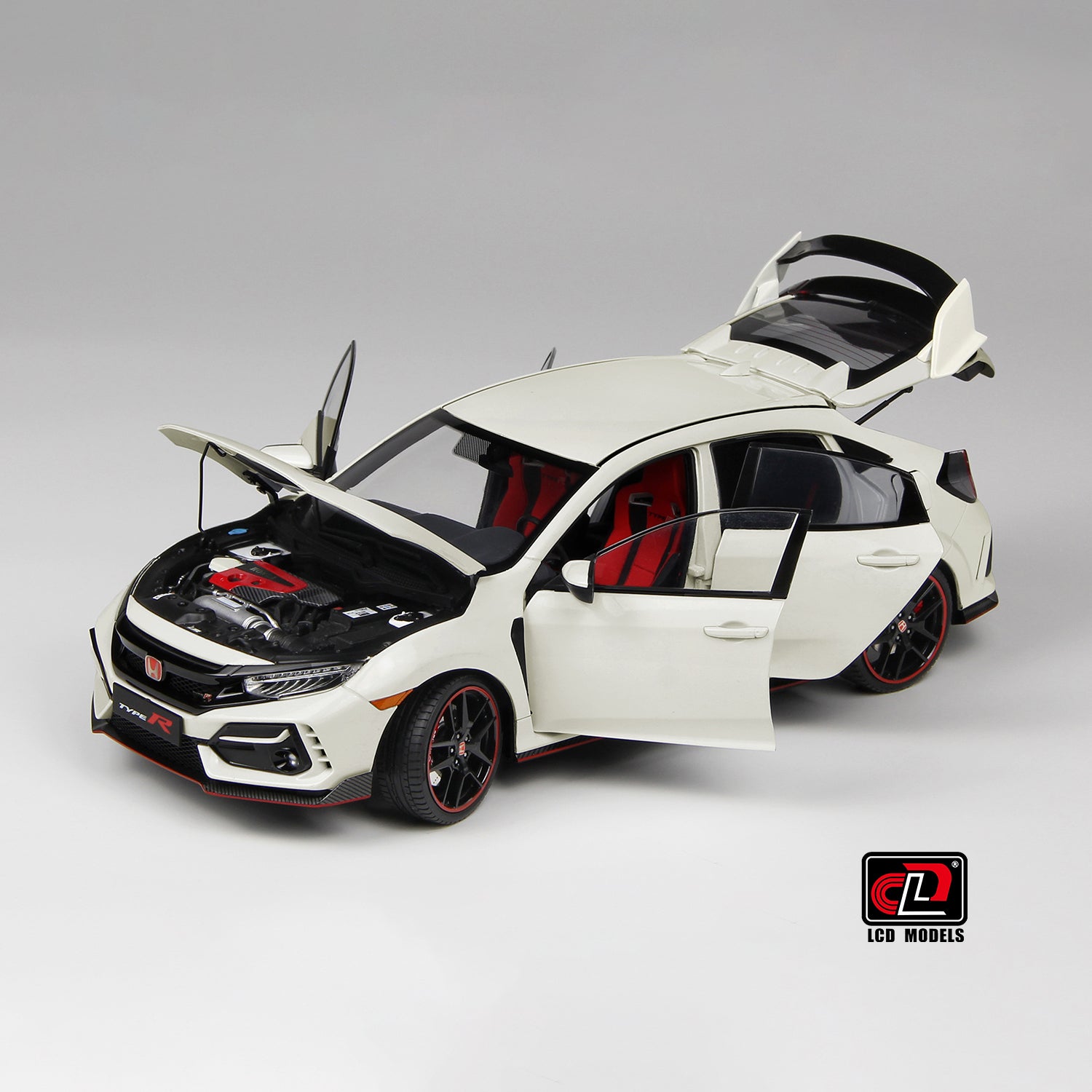 LCD 1:18 Honda Civic TYPE R FK8 - White LCD18005B-GW – Horizon Diecast