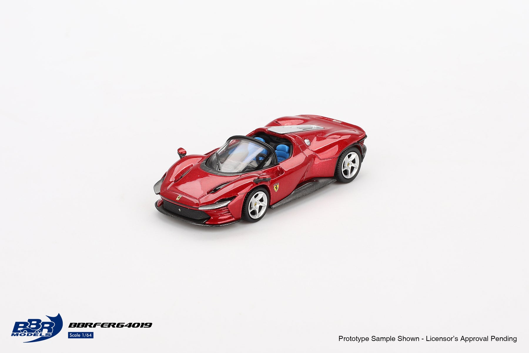 BBR Model 1:64 Ferrari Daytona SP3 Rosso Imola BBRFER64019