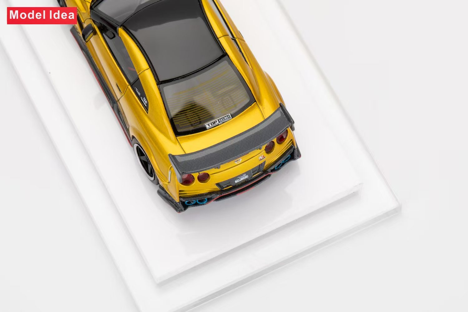 Model Idea 1:64 Nissan GT-R R35 TOP SECRET Tao Gold – Horizon Diecast