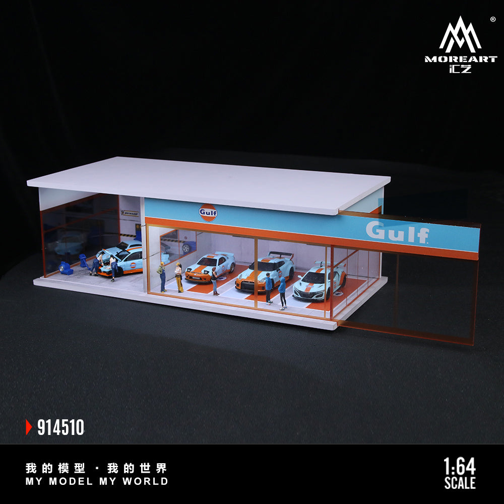 MoreArt 1:64 GULF AND HKS PARKING EXHIBITION HALL (2 Versions