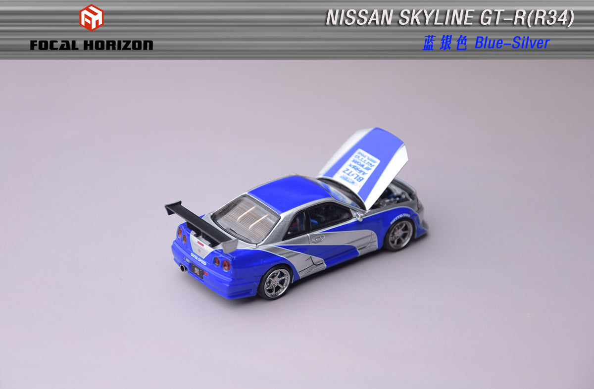 Focal Horizon 1:64 Nissan Skyline GT-R R34 C-West Modified NFS