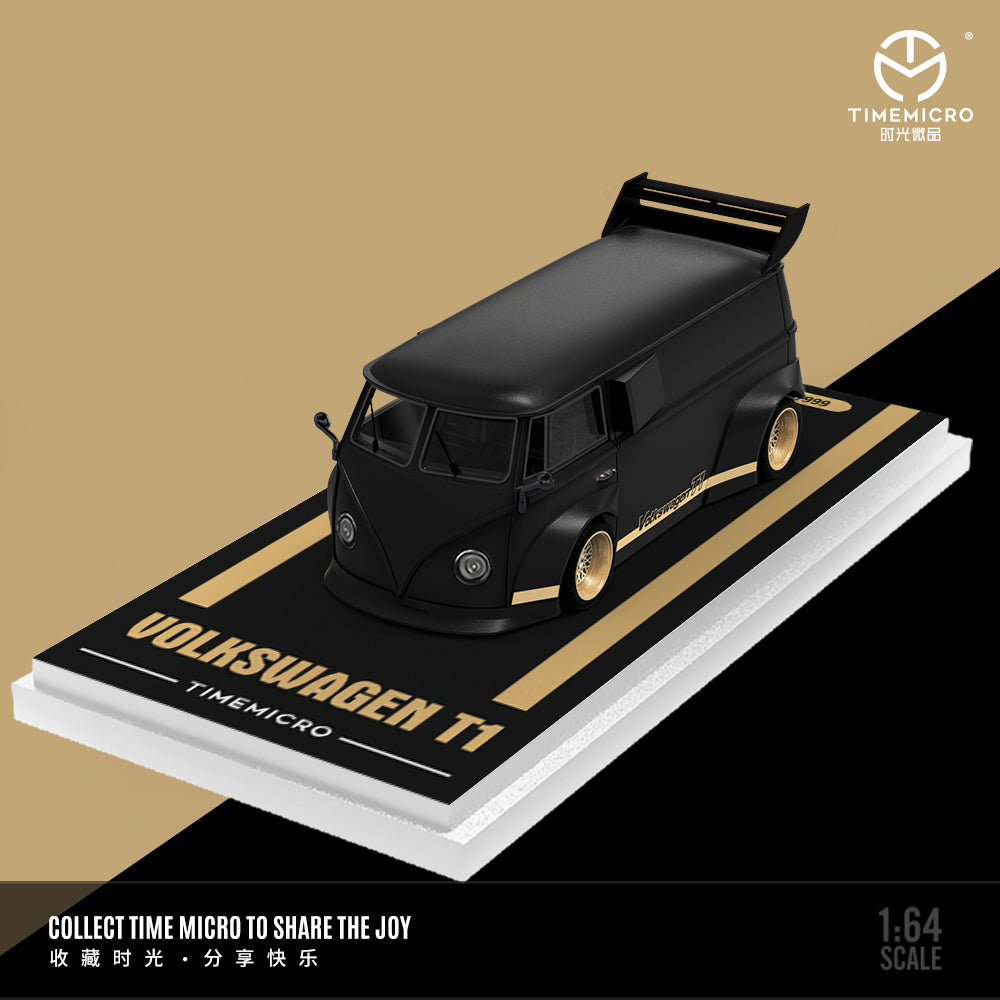 Preorder] TimeMicro 1:64 Volkswagen and Porsche Black Gold Set (5