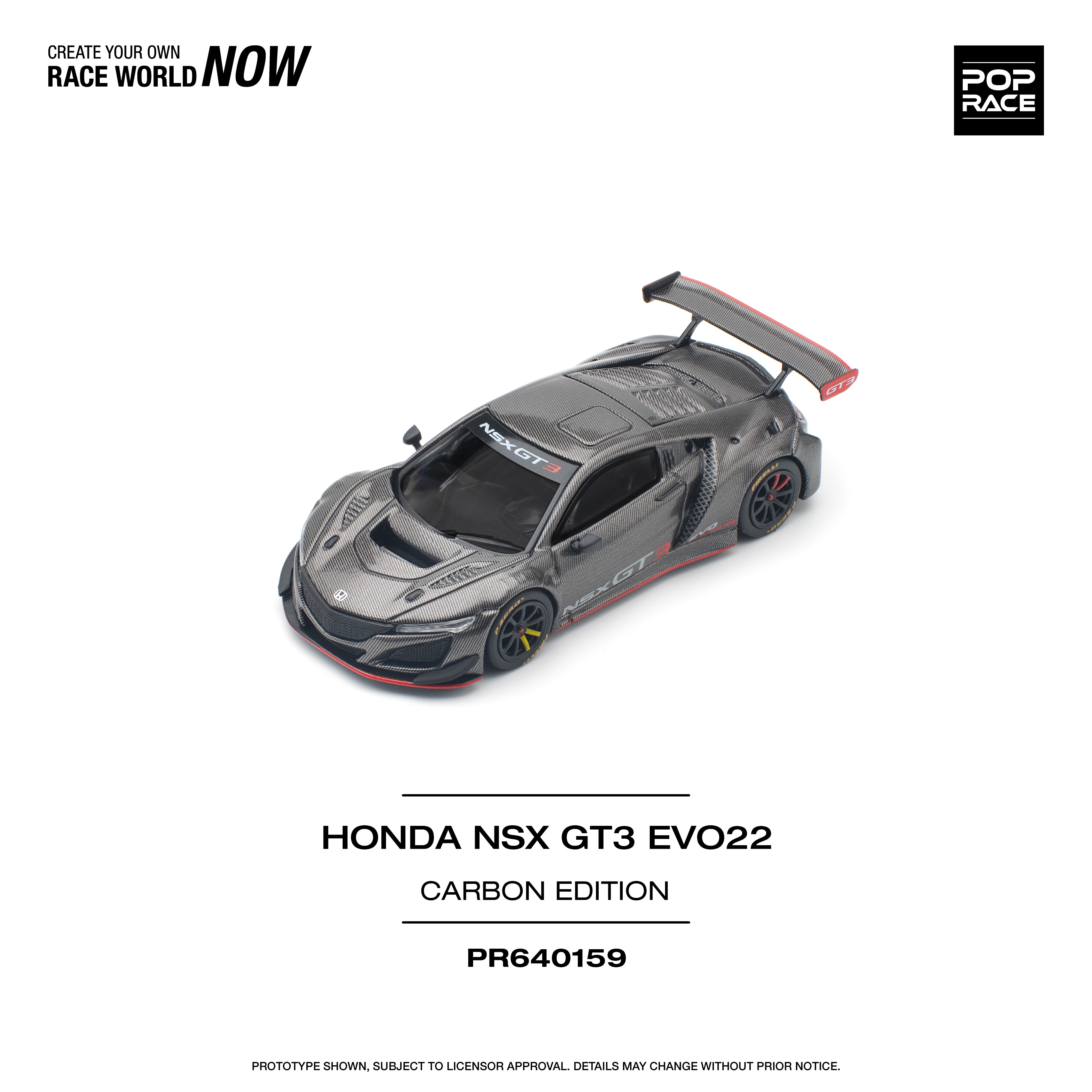 POPRACE 1:64 HONDA NSX GT3 EVO22 CARBON EDITION PR640159 – Horizon