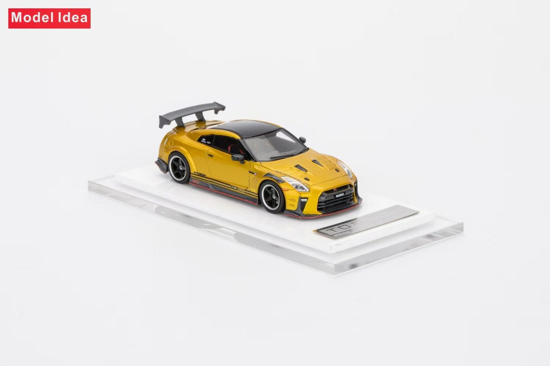 Model Idea 1:64 Nissan GT-R R35 TOP SECRET Tao Gold – Horizon Diecast