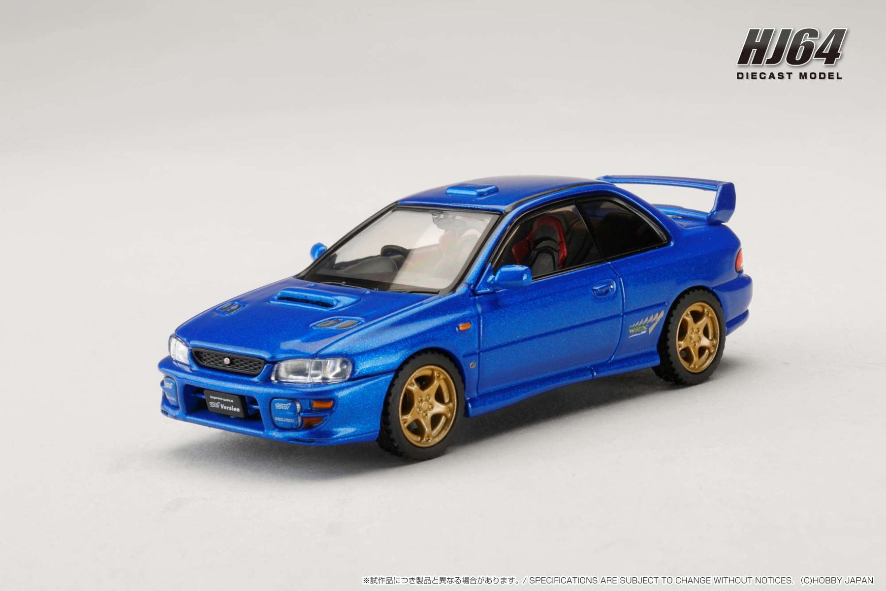 Hobby Japan 1:64 SUBARU Impreza PURE SPORTS COUPE WRX type R STi
