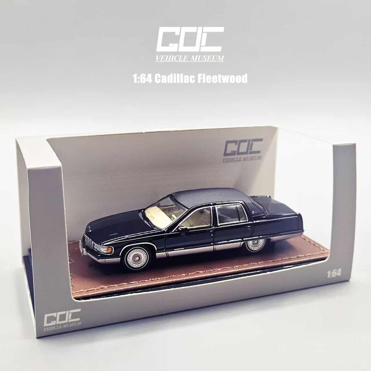 Preorder] GOC 1:64 Cadillac Fleetwood Black – Horizon Diecast