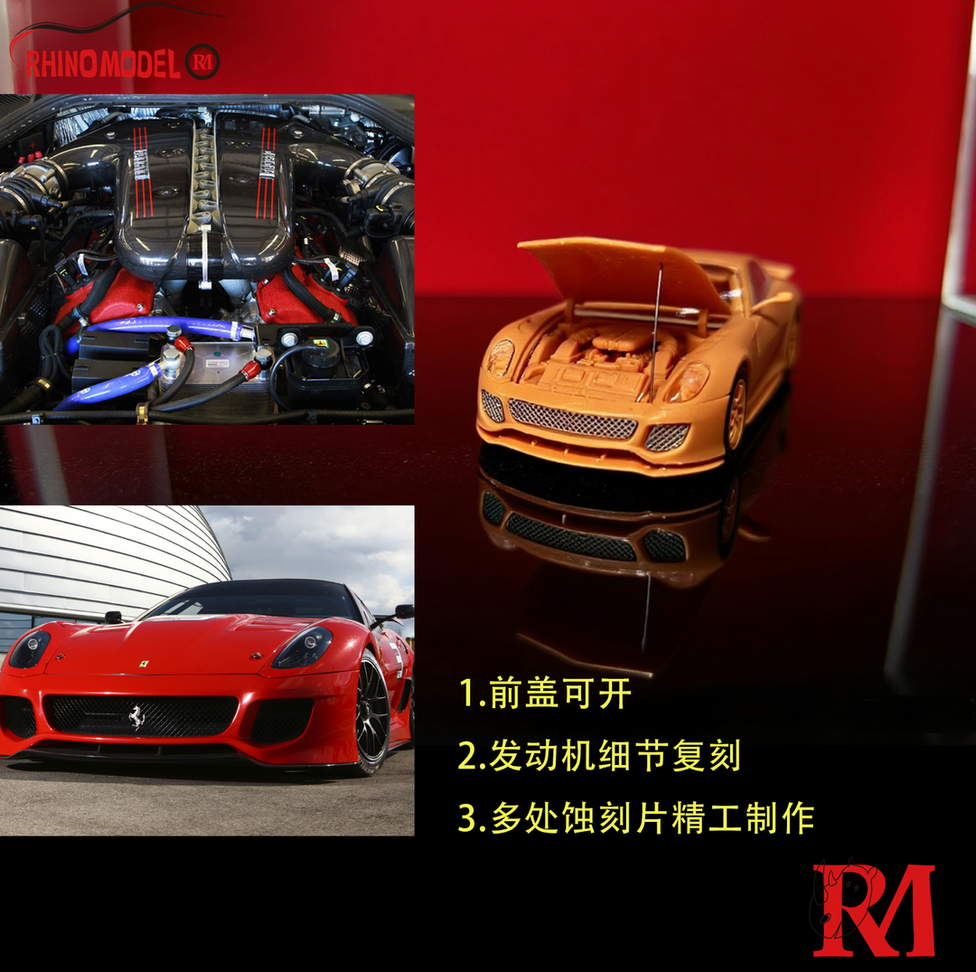 Preorder] Rhino Model 1:64 Ferrari 599XX - Red – Horizon Diecast