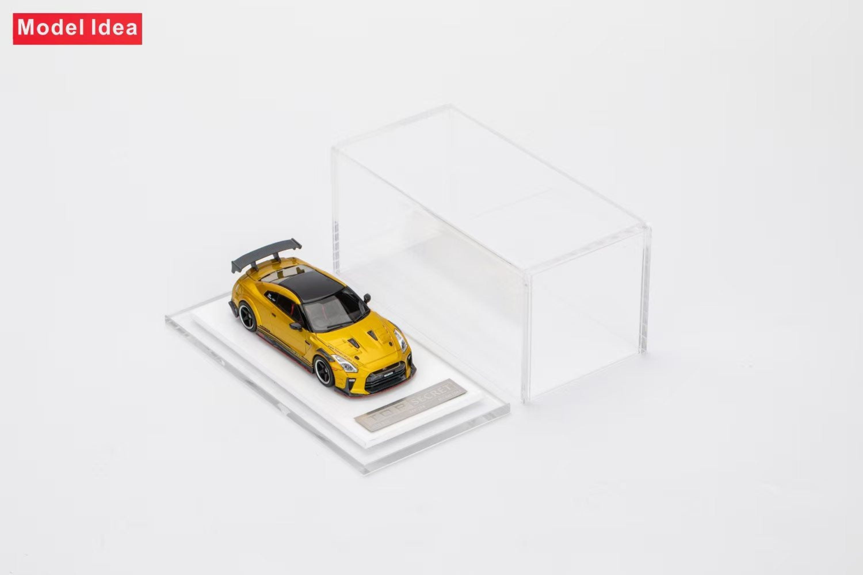 Model Idea 1:64 Nissan GT-R R35 TOP SECRET Tao Gold – Horizon Diecast