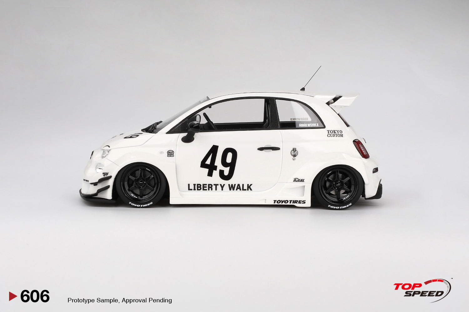 Preorder] Topspeed 1:18 LB-WORKS x Abas Works Abarth 595 Gara