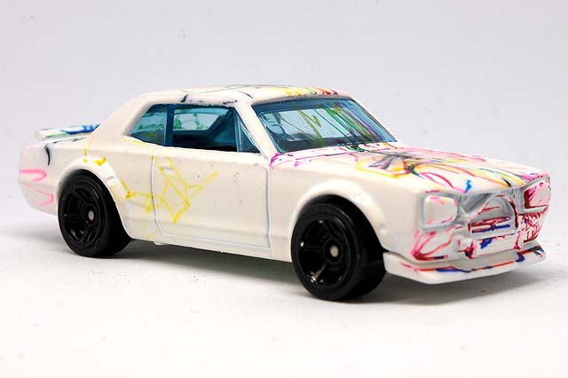 ぬり絵イベントで貰ったハコスカ、SKYLINE H/T 2000 GT-Xのレビュー
