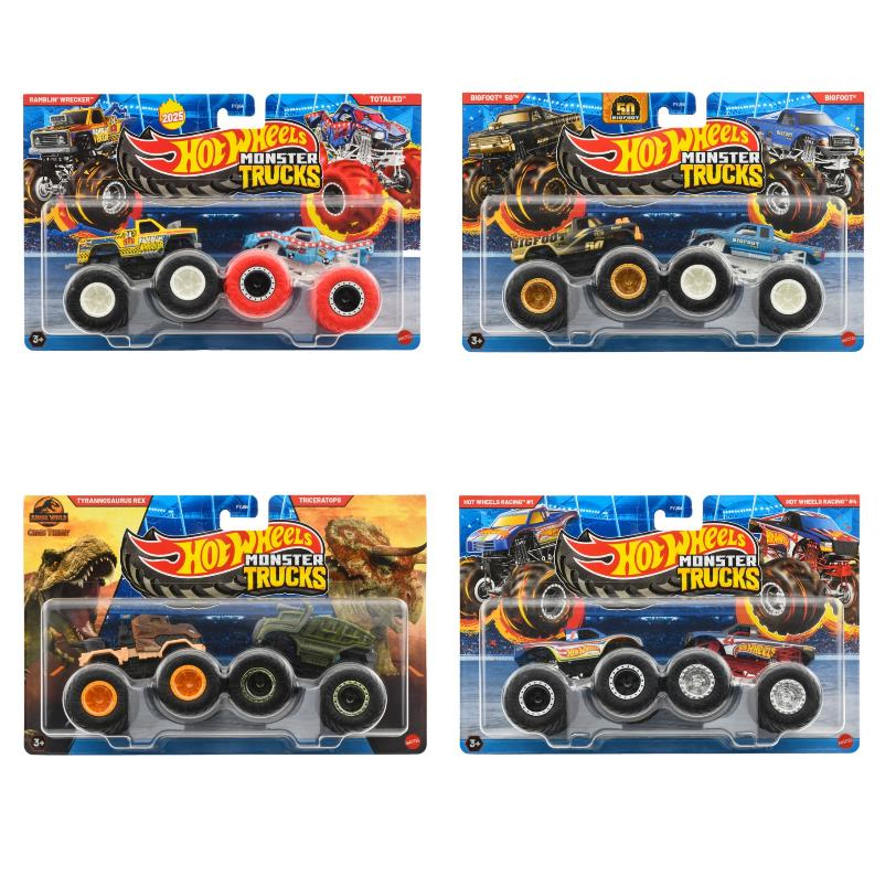 Monster Trucks 2-Packs 2025 Mix U 全4種セット モンスタートラック