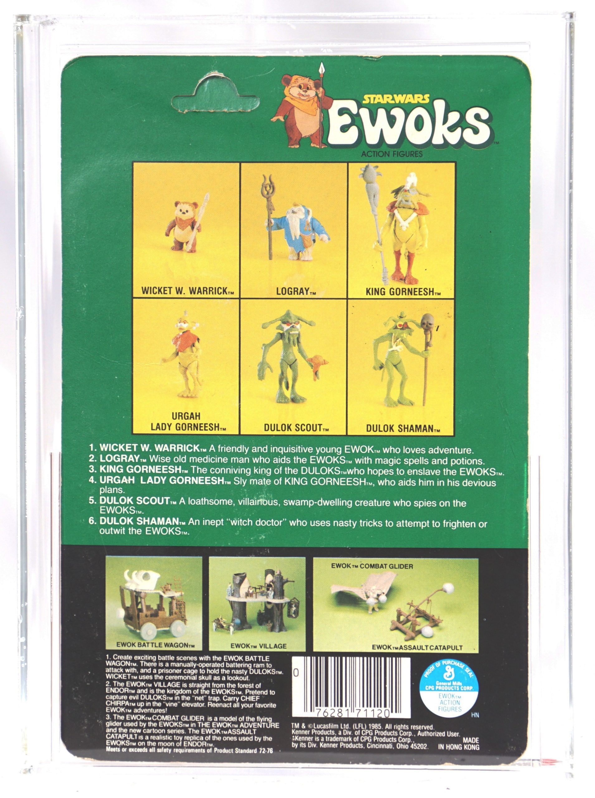 1985 Star Wars Ewoks Dulok Shaman CAS 75 -