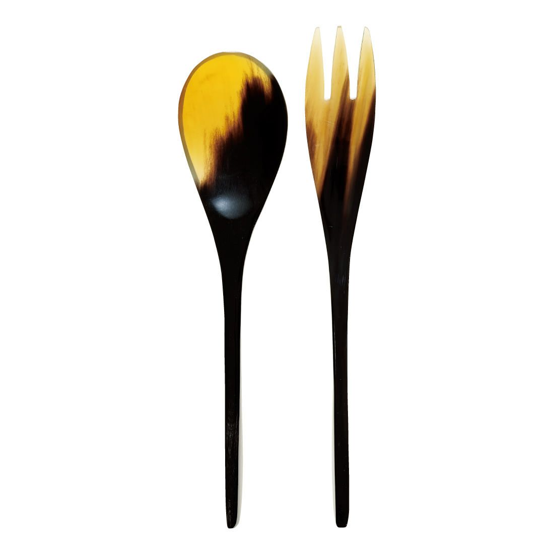 水牛の角製デザートスプーン＆フォークセット | チェリーテラス