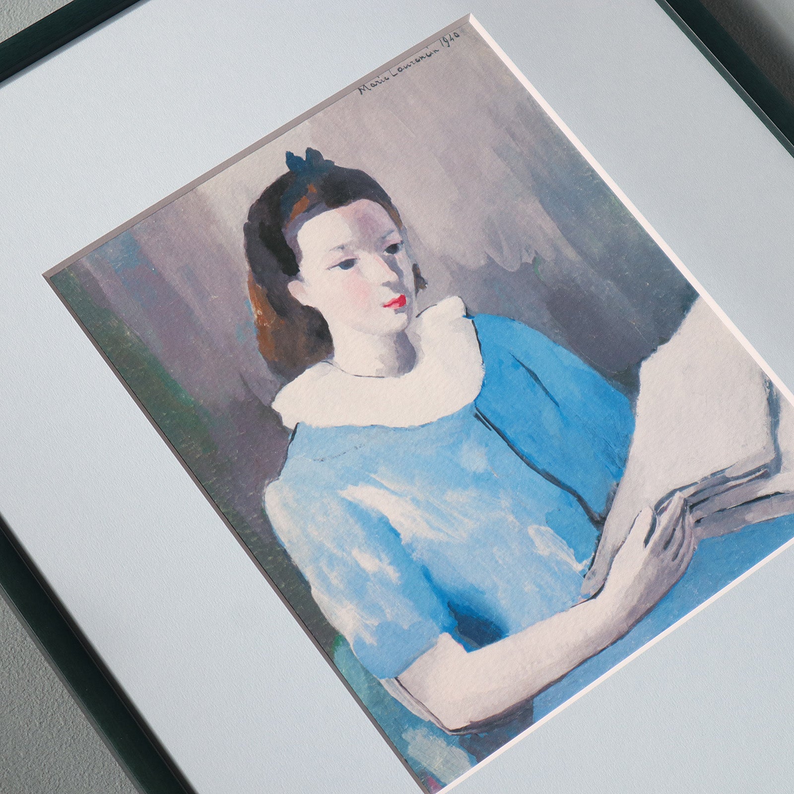 マリー・ローランサン 「シュザンヌ・モロー（青い服）」アート