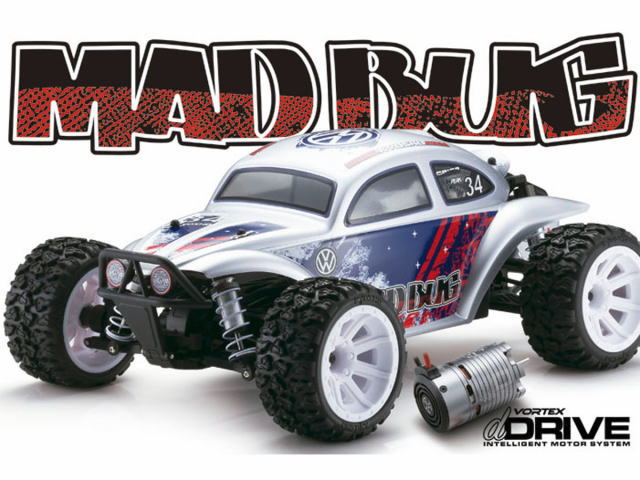 京商 34354T3 1/10電動4WDレーシングバギー MAD BUG VEi（シルバー