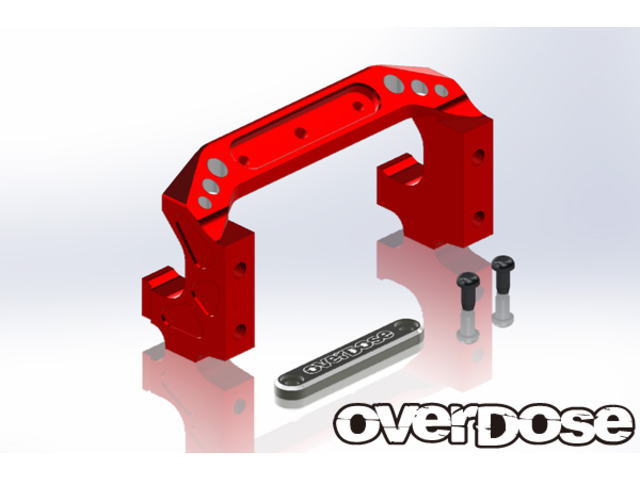 オーバードーズ OVERDOSE アルミサーボマウントセット ブラック