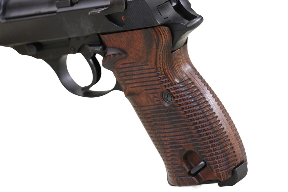 ウッドグリップ マルゼン製ワルサーP38ガスガン用 ブラウン | 鉄道模型