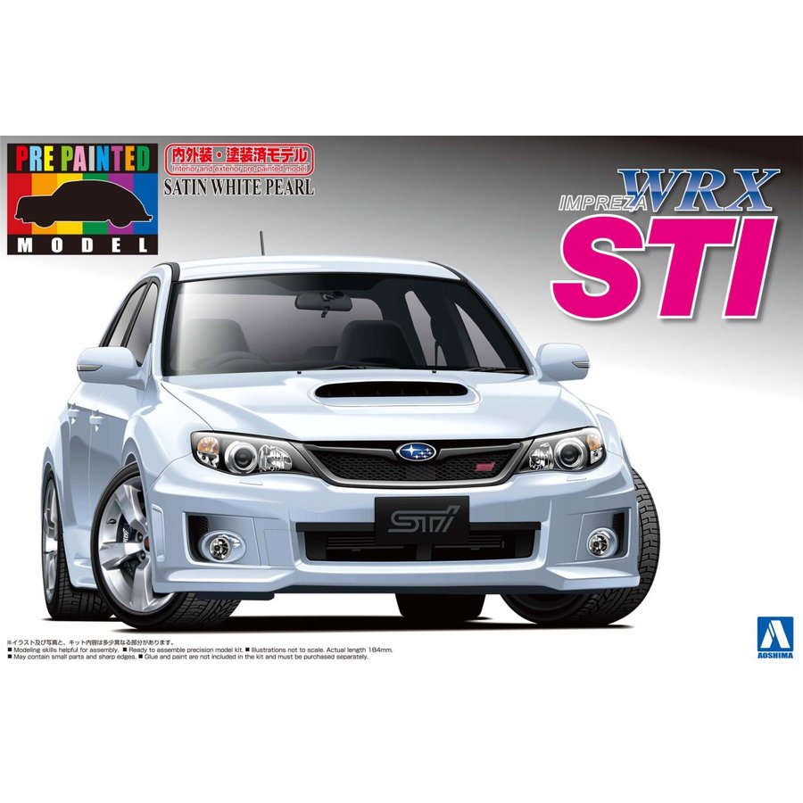 1/24 GRB インプレッサ WRX STI 5door '10 （サテンホワイト・パール