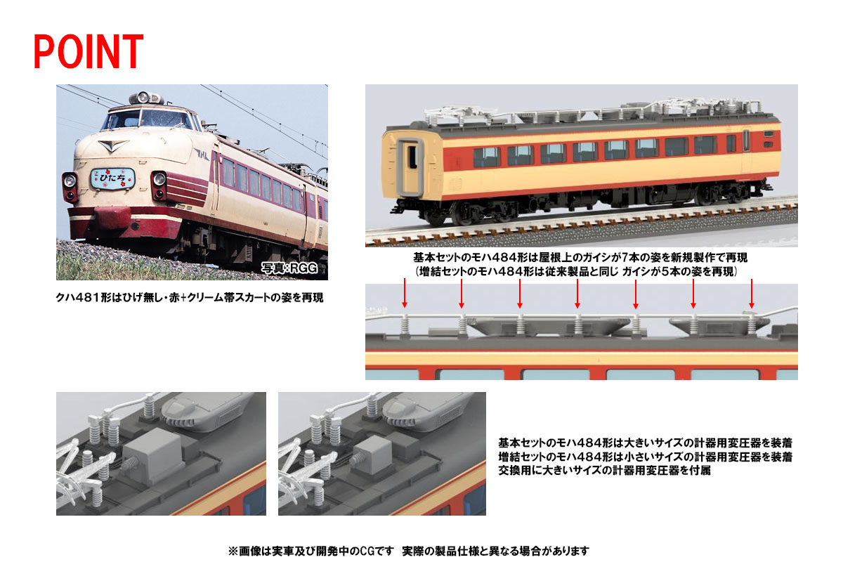 トミックス 98825 485系 特急 ひたち 基本6両セット Nゲージ | 鉄道