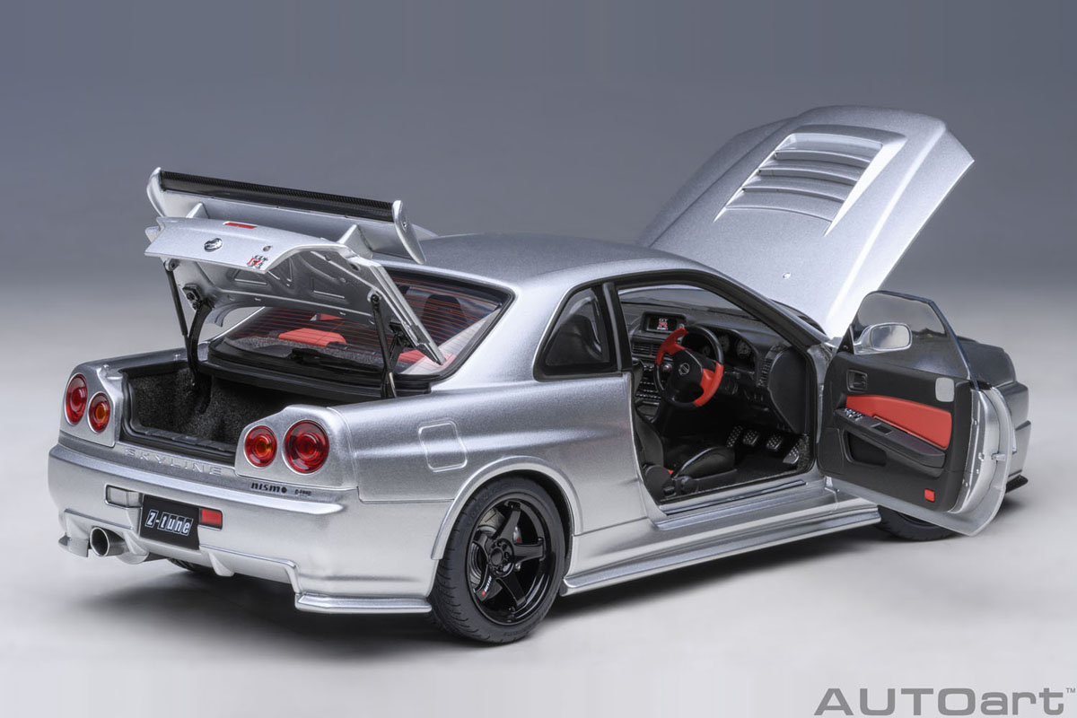 1/18 ニスモ R34 GT-R Z-tune （Z-tune シルバー）| ホビーショップ