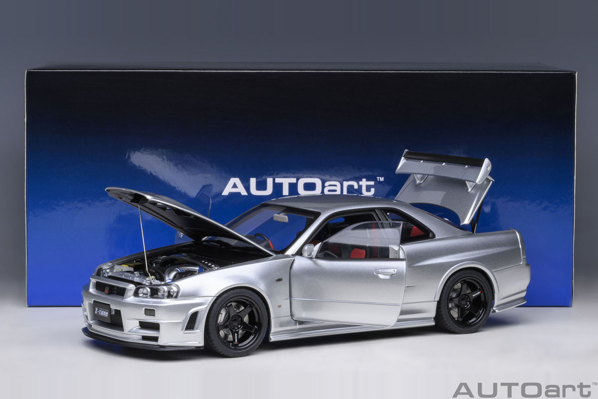 1/18 ニスモ R34 GT-R Z-tune （Z-tune シルバー）| ホビーショップ