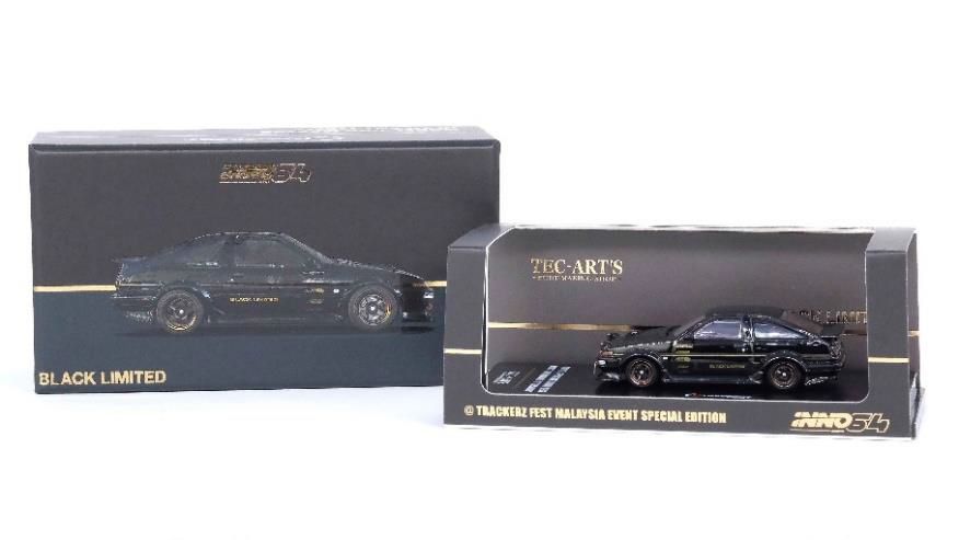 INNO MODELS 1/64 スプリンター トレノ AE86 ブラック Limited Tuned