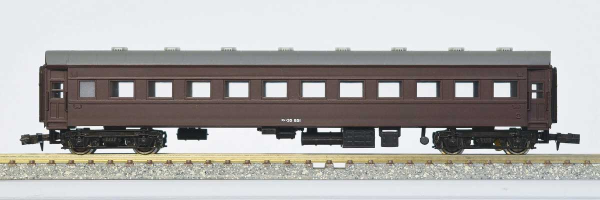 グリーンマックス 11057 塗装済み オロハネ10形 青色・淡緑帯付き