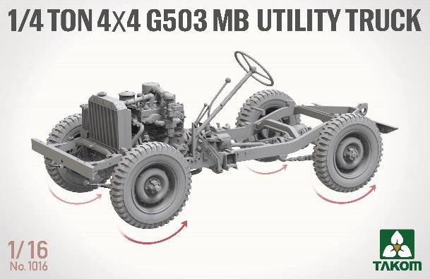 1/16 米陸軍 1/4トン 4X4 G503 ユーティリティトラック | 鉄道模型