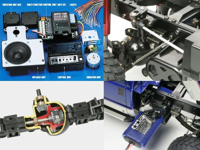 タミヤ フォード F-350 ハイリフト フルオペレーションセット No57059