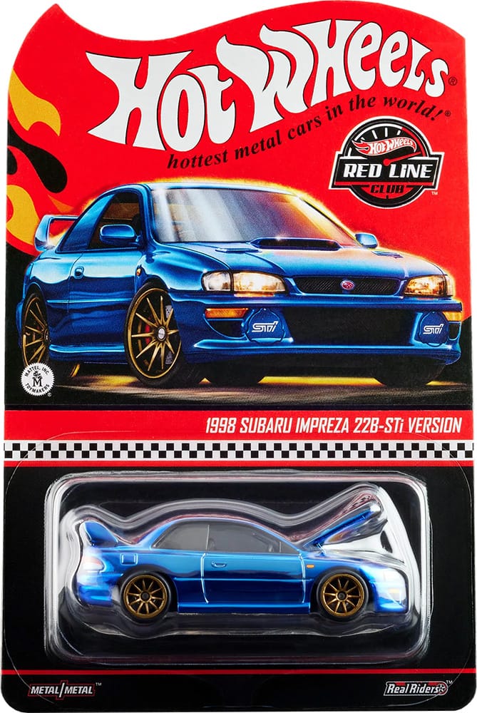 1998 Subaru Impreza 22B STi-Version - Hot Wheels 2025 Red Line Club