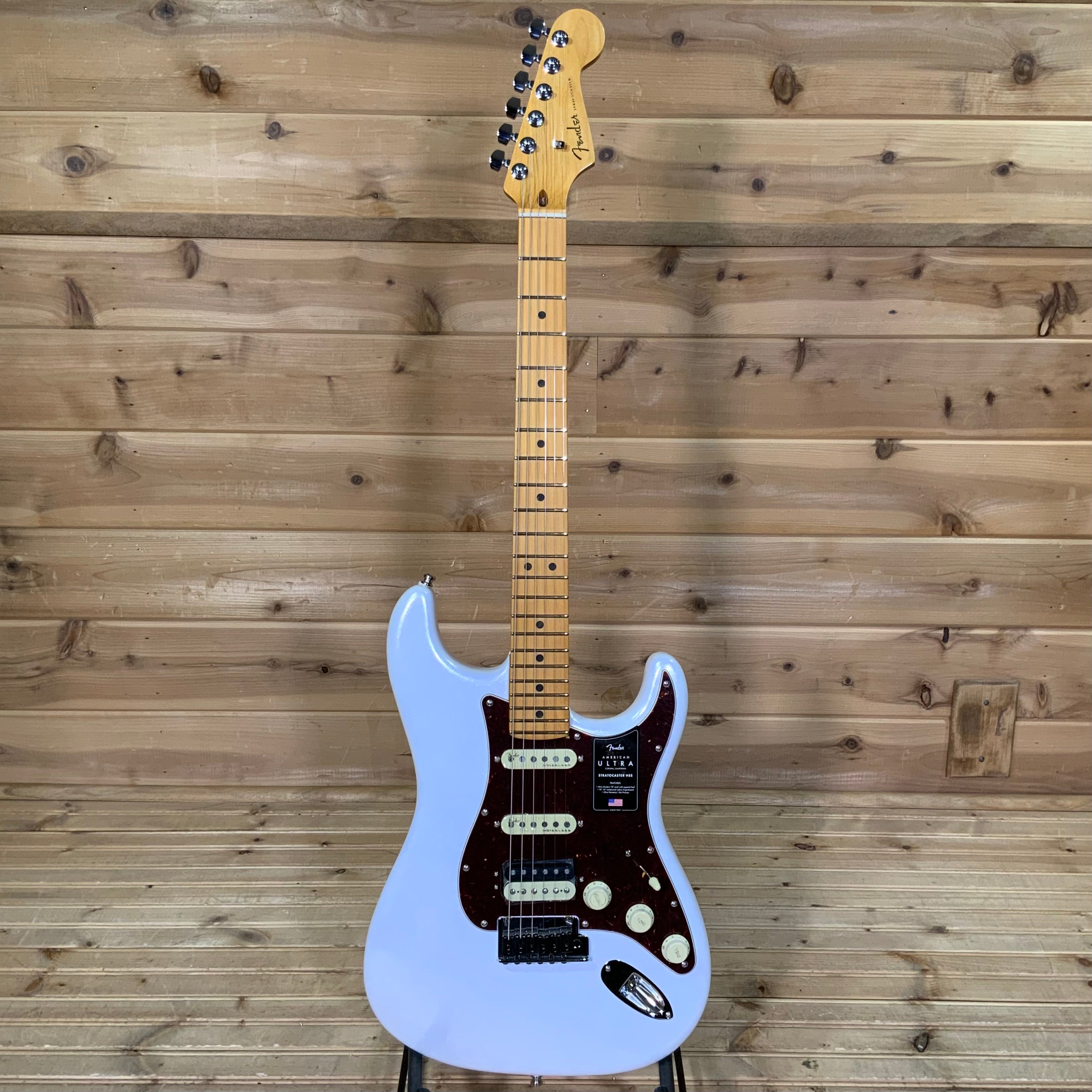 Fender American Ultra Stratocaster HSS Electric Guitar - Arctic