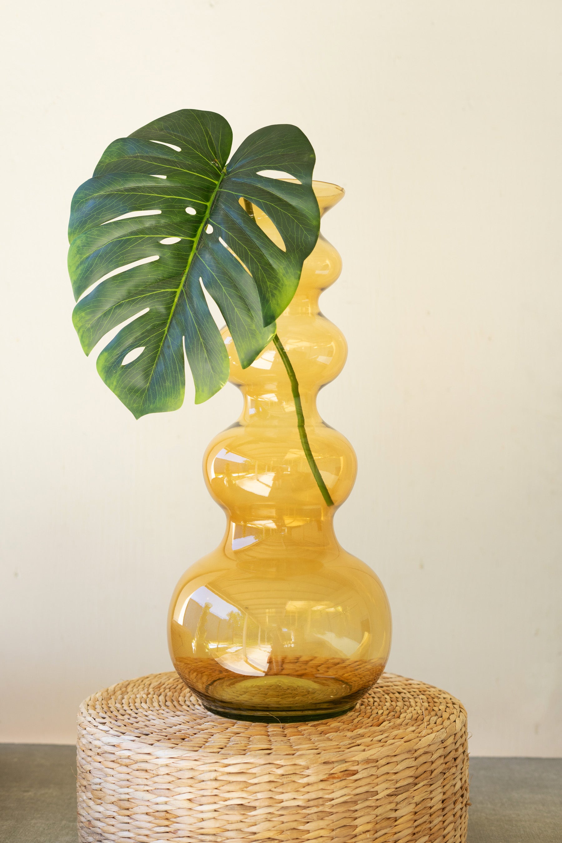 Large Glass Bubble Vase / Amber – Hudson & Vine