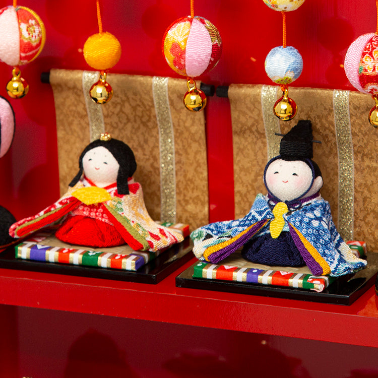 つるし飾り台わらべ雛10人揃い 1-659 – 福仙