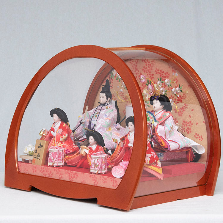 ひなた 五人ケース飾り w23078 – 福仙