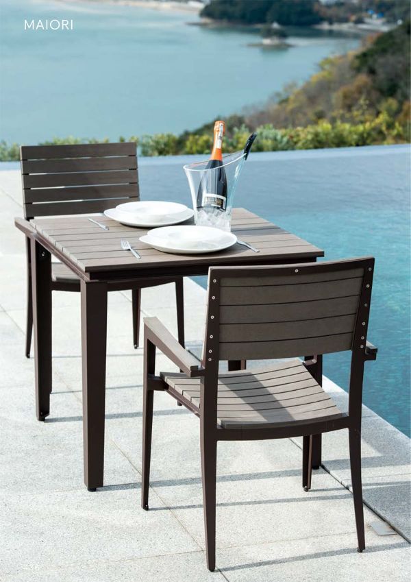 マイオリ タパアームチェア｜ニチエスのアルミ椅子