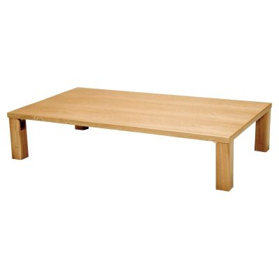 ナラ突板 角脚 座卓 折脚 ZT-114｜かねみつ漆器店