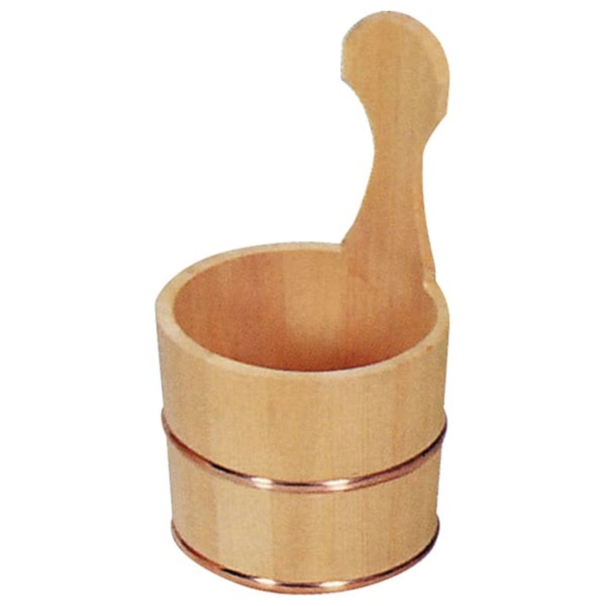 片手桶 サワラ 銅タガ R-49-06｜龍門堂（木の匠）