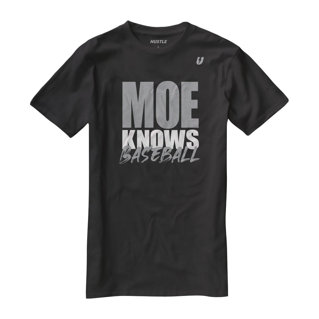 Shop MOE KNOWS Classic T-Shirt- in the Ultimate Baseball Apparel