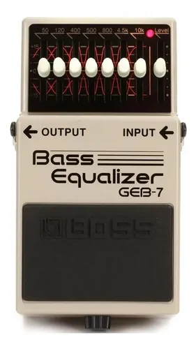Pedal de efeito Boss Bass Equalizer GEB-7 cinza | Frete grátis