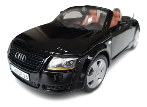 Audi Tt Roadster Preto Miniatura 1:18 Maisto Coleção Preto