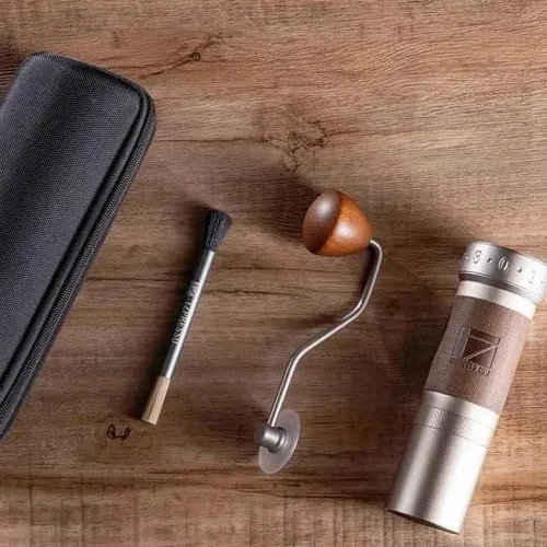 Moedor De Café Manual 1zpresso Zp6 Platinum/brown Prateado