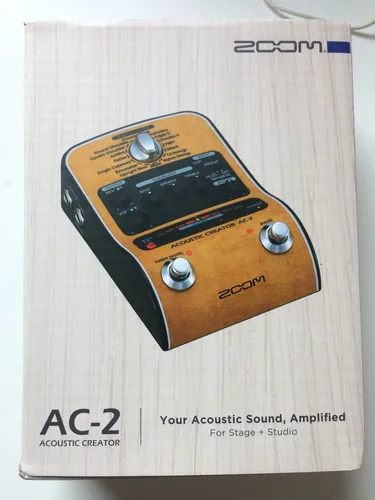 Pedaleira Zoom Ac-2 Acoustic Creator Violão Madeira | MercadoLivre