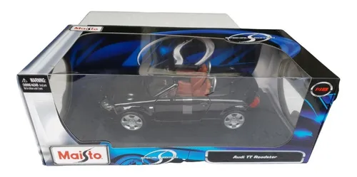 Audi Tt Roadster Preto Miniatura 1:18 Maisto Coleção Preto