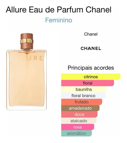 Perfume Chanel Allure Eau de Parfum Floral Fresco Oriental 100ml