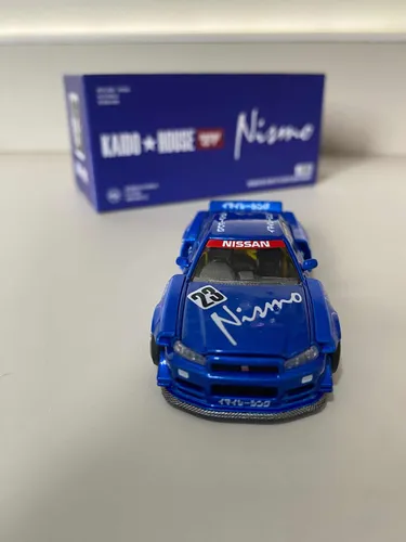 Mini Gt Kaido House Skyline R34 055 Nismo Azul | MercadoLivre