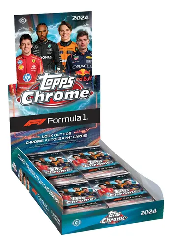 Hobby Box Topps Chrome 2024 Formula 1 Com 96 Cards Topps Inglês