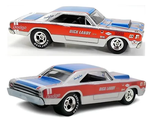 Hot Wheels 68 Dodge Dart Dick Landy's Vintage Racing 2011 Prateado