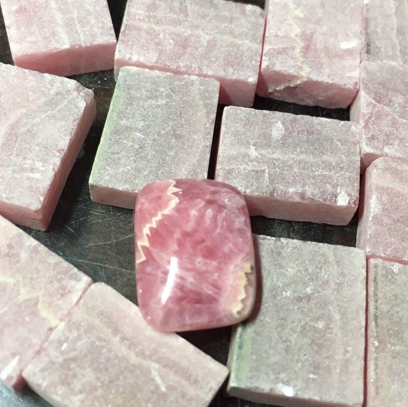 限定24】ロードクロサイト(大スクエア)磨きセット - Hyo-tan