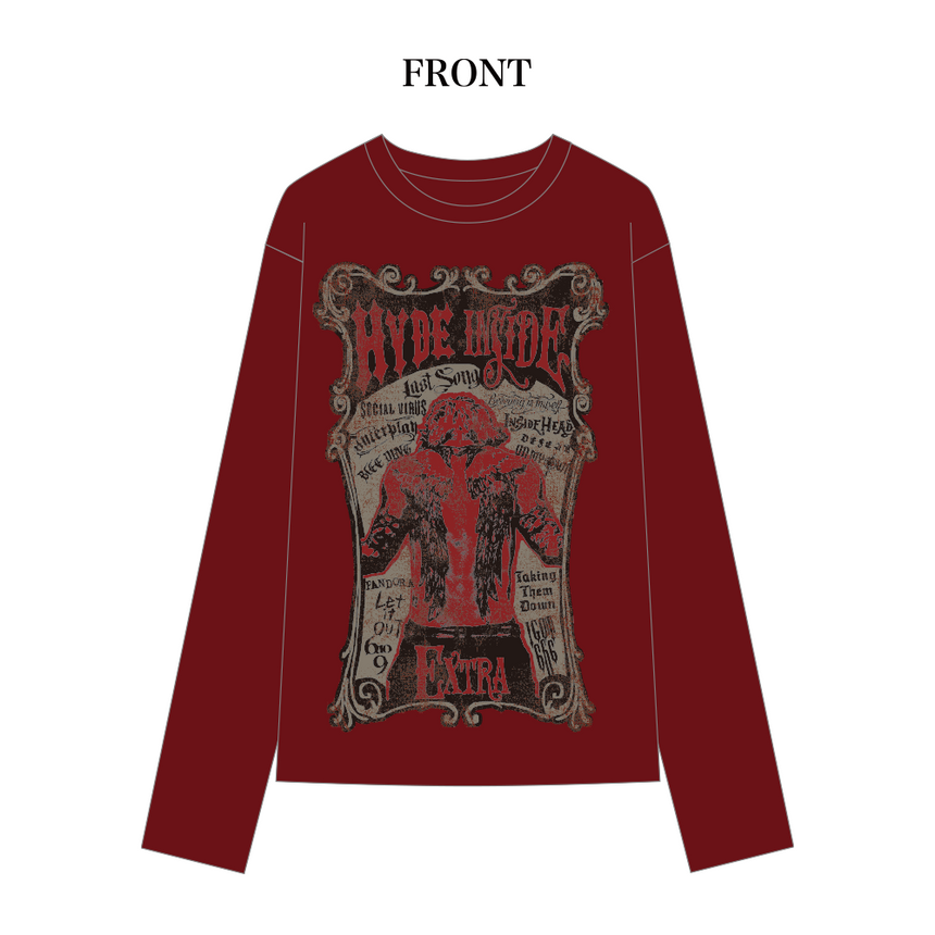 LONG SLEEVE T-SHIRT (RED) – HYDE ONLINE STORE