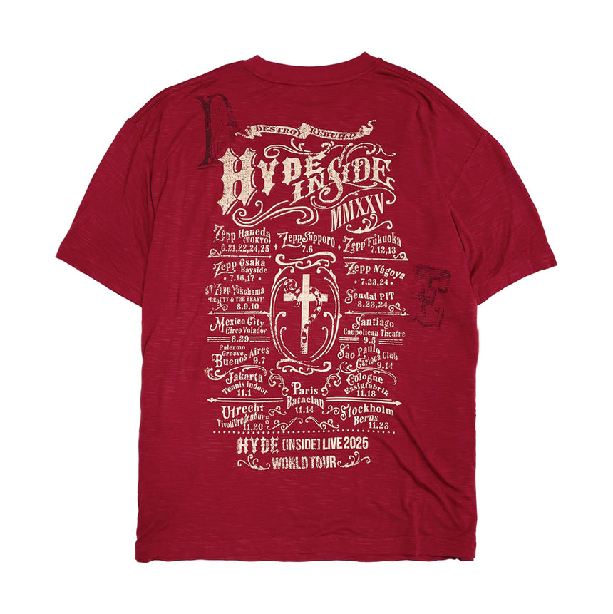 TOUR T-SHIRT（RED） – HYDE ONLINE STORE